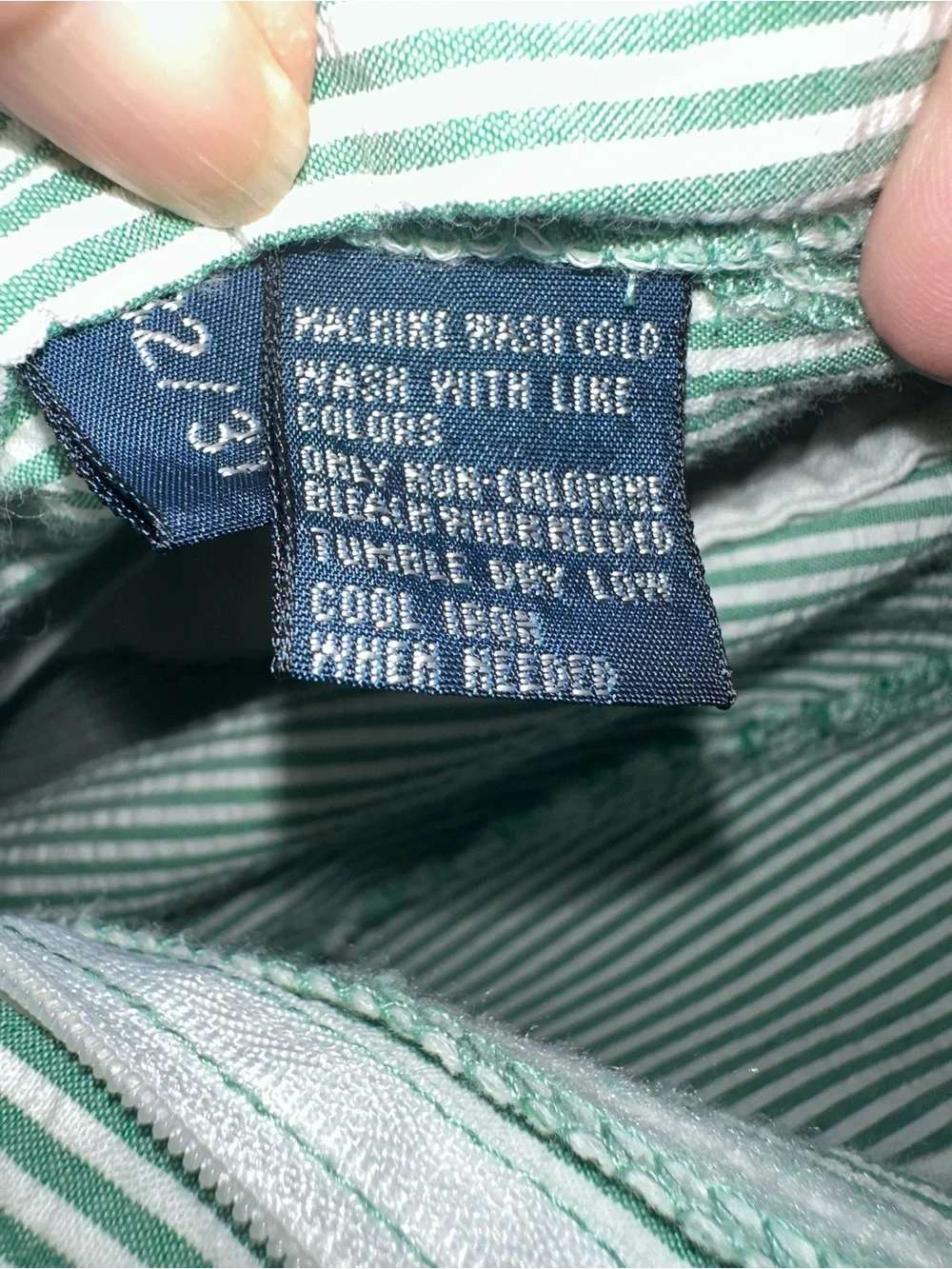 Polo Ralph Lauren Striped Green Seersucker Pants - Picture 7 of 9